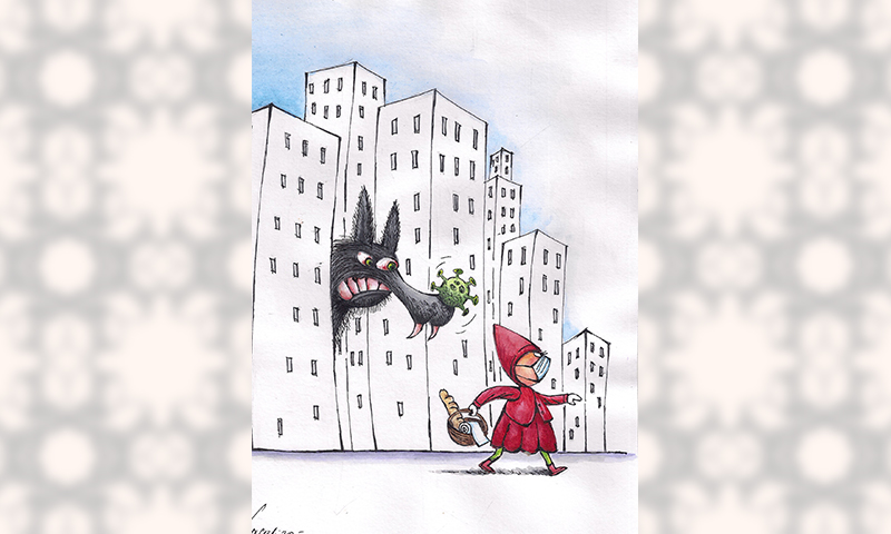 UNEC əməkdaşının koronovirusa həsr etdiyi karikatura dünyanın ən yaxşı TOP 10-da