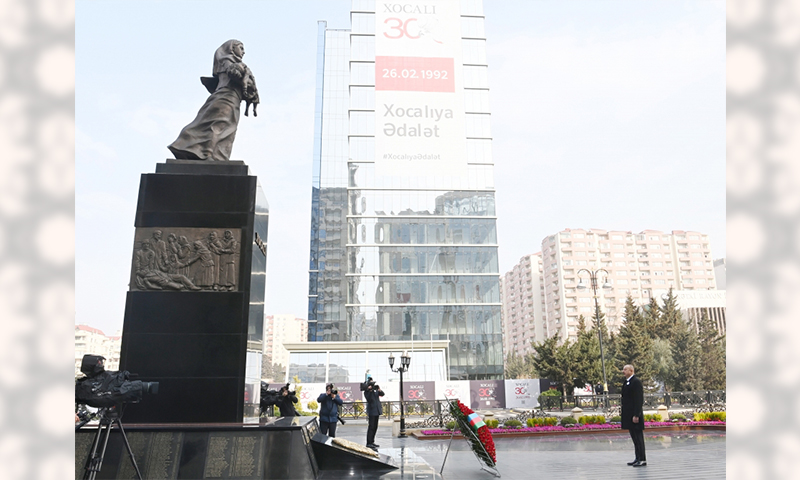 Xocalı soyqırımının 30-cu ildönümü ilə əlaqədar Bakıda ümumxalq yürüşü keçirilib